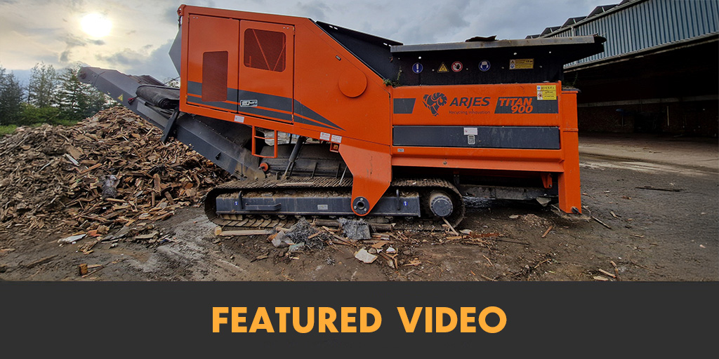 Arjes titan 900 slow speed shredder on tracks available from findeq now